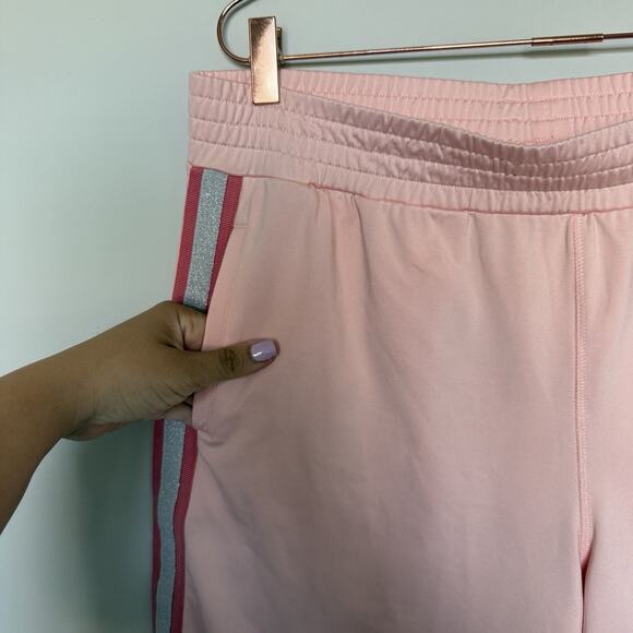 Aerie Womens Wide Leg Track Pants XL Pink Lounge Comfort Y2K Striped Girlcore - Picture 4 of 5